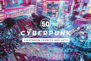 50 Cyberpunk Lightroom Presets and LUTs