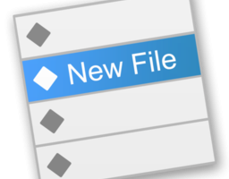 New File Menu