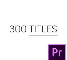 300 Titles Library For Premiere Pro