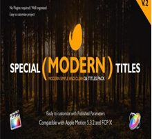 Special Modern Titles Pack for Final Cut Pro