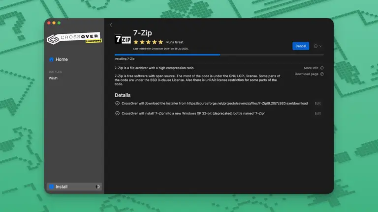 Screenshot 6 — CrossOver for Mac — Free Download