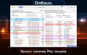 DirEqual 7.6.2 for Mac: compare and sync folders by size