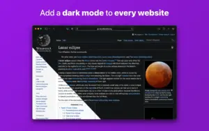 Noir 2026.1.6 for Mac Safari: auto dark mode per website, 20
