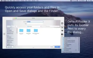 Default Folder X 6.2.8 for Mac — Open & Save Dialog Tools