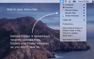 Default Folder X 6.2.8 enhances Mac Open/Save dialogs with favorites