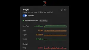 WhyFi 1.4.2 — Wi-Fi Diagnostics for Mac