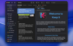 Keep It 2.8.8 for Mac — Notebook & File Organizer