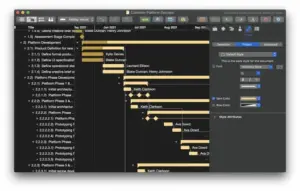 OmniPlan Pro 4.10.3 plans and tracks projects