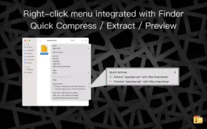 Oka Unarchiver PRO 2.1.13 extracts and creates ZIP, RAR, 7Z